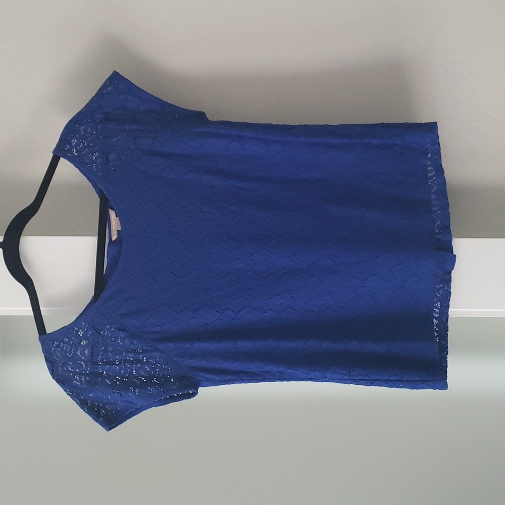 Banana Republic Size S Blue Lace Top